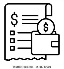Expense Icon Element For Design
