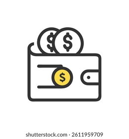 expense icon vector illustration style