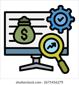 Elemento De Ícone De Gerenciamento De Despesas Para Design