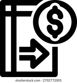 Ícone de Registro de Despesa, Conta a Pagar, Estrutura de Tópicos do Payables