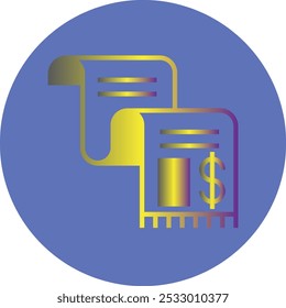 Expense Report icon design for personal commercial use