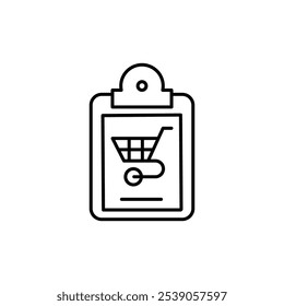expense report thin outline icon vector design good for web or mobile app