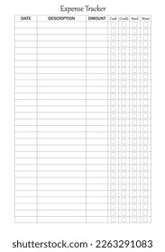 Expense Tracker Manuscript Size: 6 x 9 inches
Keep Track Daily Expense Tracker Organizer Log Book | Expenses Ledger Journal Logbook | Budget Planner |Spending Bill Payment Record