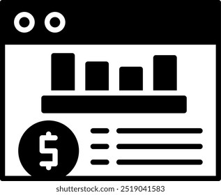 Expense tracker Vector Icon Design Symbol