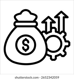 Expense Tracking Icon Element For Design