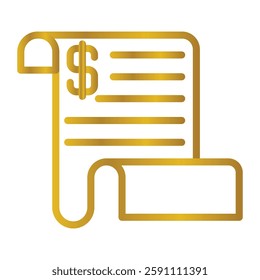 Expenses Color gradient illustration vector icon which can easily modify or edit 