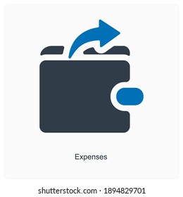 Expenses Or Expenditure Icon Concept 