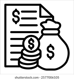 Expenses Icon Element For Design