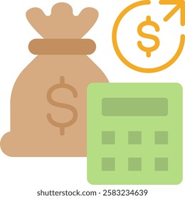 Expenses Icon Element For Design