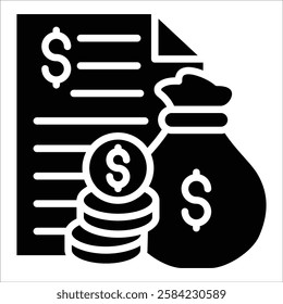 Expenses Icon Element For Design