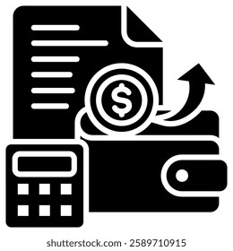 Expenses Icon Element For Design