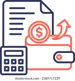 Expenses Icon Element For Design