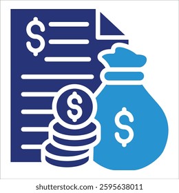 Expenses Icon Element For Design