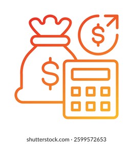 Expenses Icon Element For Design