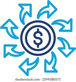 Expenses Icon Element For Design