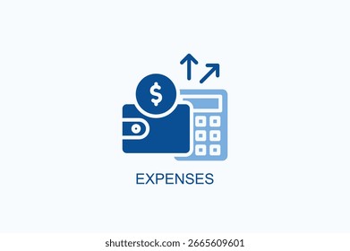 Expenses Icon Or Logo Isolated Vector Illustration