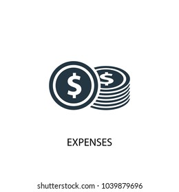 Expenses icon. Simple element illustration. Expenses concept symbol design from Accounting collection. Can be used for web and mobile.