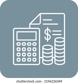 Expenses vector icon. Can be used for printing, mobile and web applications.