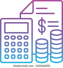 Icono vectorial de gastos. Se puede usar para imprimir, móviles y aplicaciones web.