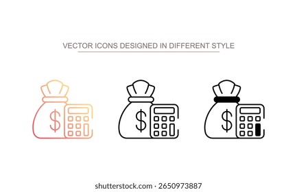 Expensesi con design with white background stock illustration