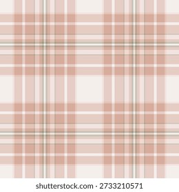 Expensive background pattern fabric, luxurious tartan vector texture. Customizable check seamless textile plaid in light and white colors palette.