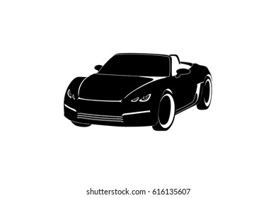 expensive black car convertible

