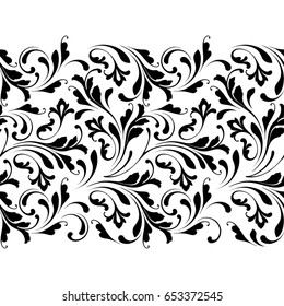 Vintage Baroque Ornament Retro Pattern Antique Stock Vector (royalty 