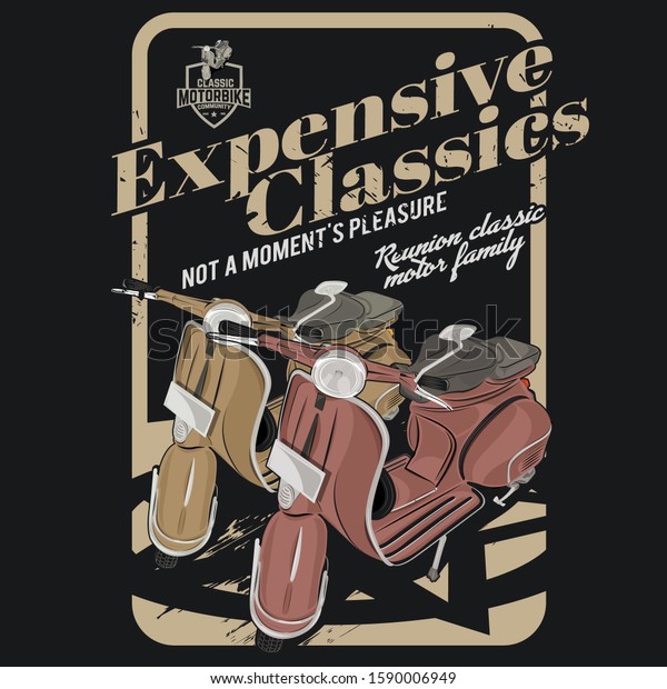 expensive
classic, illustration of a classic
motorcycle