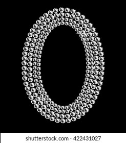 Expensive frame made of diamonds. Vector art.