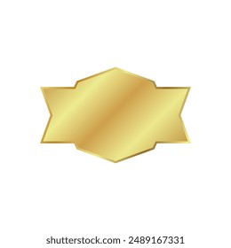 Expensive gold ribbon label for your product.