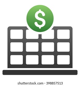 Expensive Hotel vector toolbar icon for software design. Style is a gradient icon symbol on a white background.