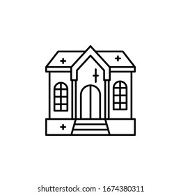 Expensive house icon. Simple line, outline vector elements of luxury life for ui and ux, website or mobile application