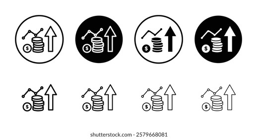 Expensive icon Outline thin set pack series
