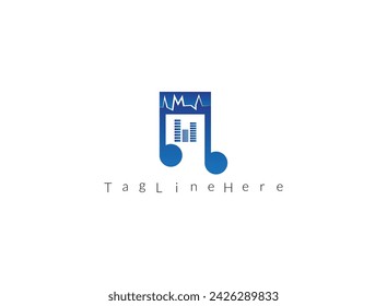 Expensive music icon vector design element logo template.