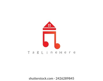 Plantilla de logotipo de elemento de diseño vectorial de icono de música costosa.
