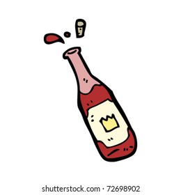teurer Rotwein-Cartoon