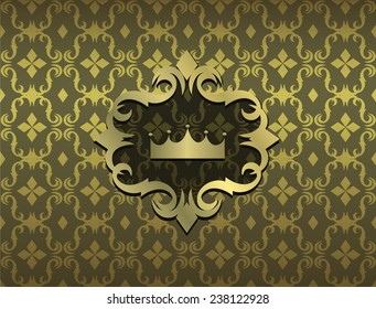 expensive Victorian pattern in retro vintage style. vector illustration