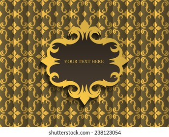 expensive Victorian pattern in retro vintage style. vector illustration