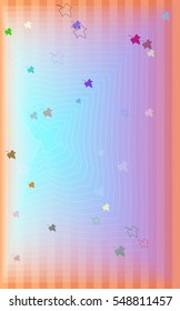 experience among light leaf vector background, colorful shape above dream