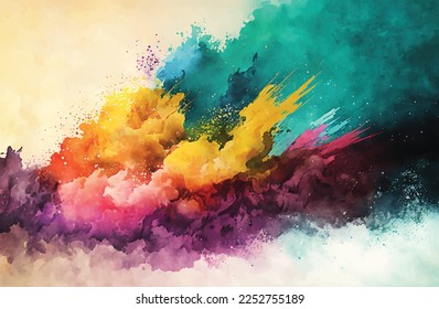 Experience the beauty of watercolor in this stunning texture design. Harmonious tones flow seamlessly together creating a dreamy, ethereal atmosphere. Let the fluid movement of the paint transport 