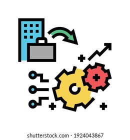 el vector de iconos de color de las ventajas de la experiencia. signo de beneficios de experiencia. ilustración de símbolo aislado