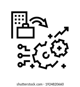 vector de icono de línea de beneficios de experiencia. signo de beneficios de experiencia. símbolo de contorno aislado ilustración negra