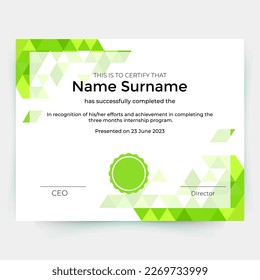 Diseño vectorial de plantillas de certificados de experiencia