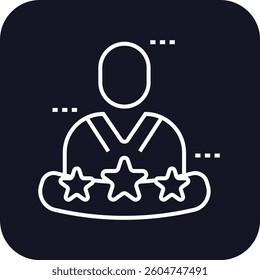 Experience crisis management icon with black filled line outline style. support, loyalty, web, testimonial, help, vote, inquiry. Vector Illustration