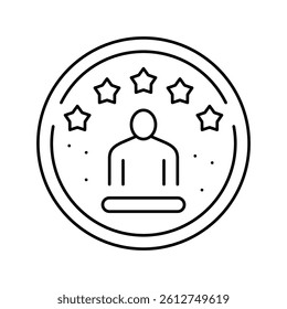 experience customer testimonial line icon vector. experience customer testimonial sign. isolated contour symbol black illustration