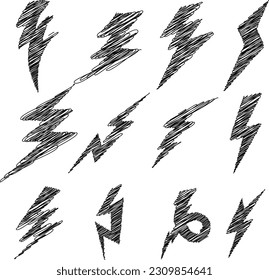 Experience the electrifying energy of Thunder Scribble Bundle, a captivating collection of lightning-inspired illustrations with a playful twist. This versatile bundle features a variety of dynamic 