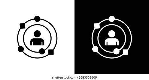 Experimenta la colección de íconos. Ilustración plana de icono de Vector