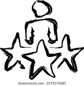 experience icon in Doodle style