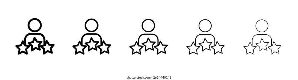 Icono de experiencia Conjunto de ilustración plana Logotipo