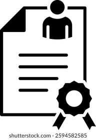 Experience Icon Glyph Vector Illustration